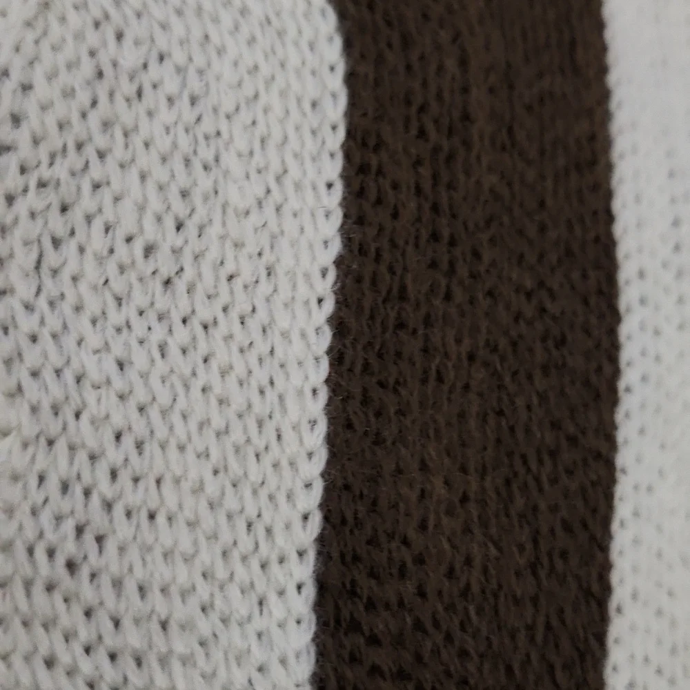 West Elm Stocking Sock in Brown & Cream